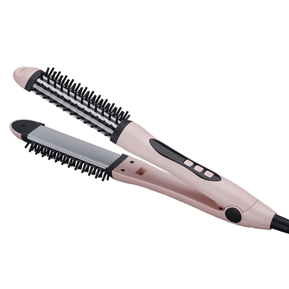Two-in-one straight hair device multi-function straightening splint hair curling iron Hair Straightener Brush