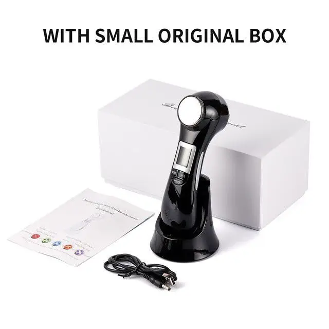 
6 in 1 Face Photon RF Radio Frequency EMS Mesotherapy Led Light Therapy Microcurrent Ultrasonic Vibration Face Lifting Massager 