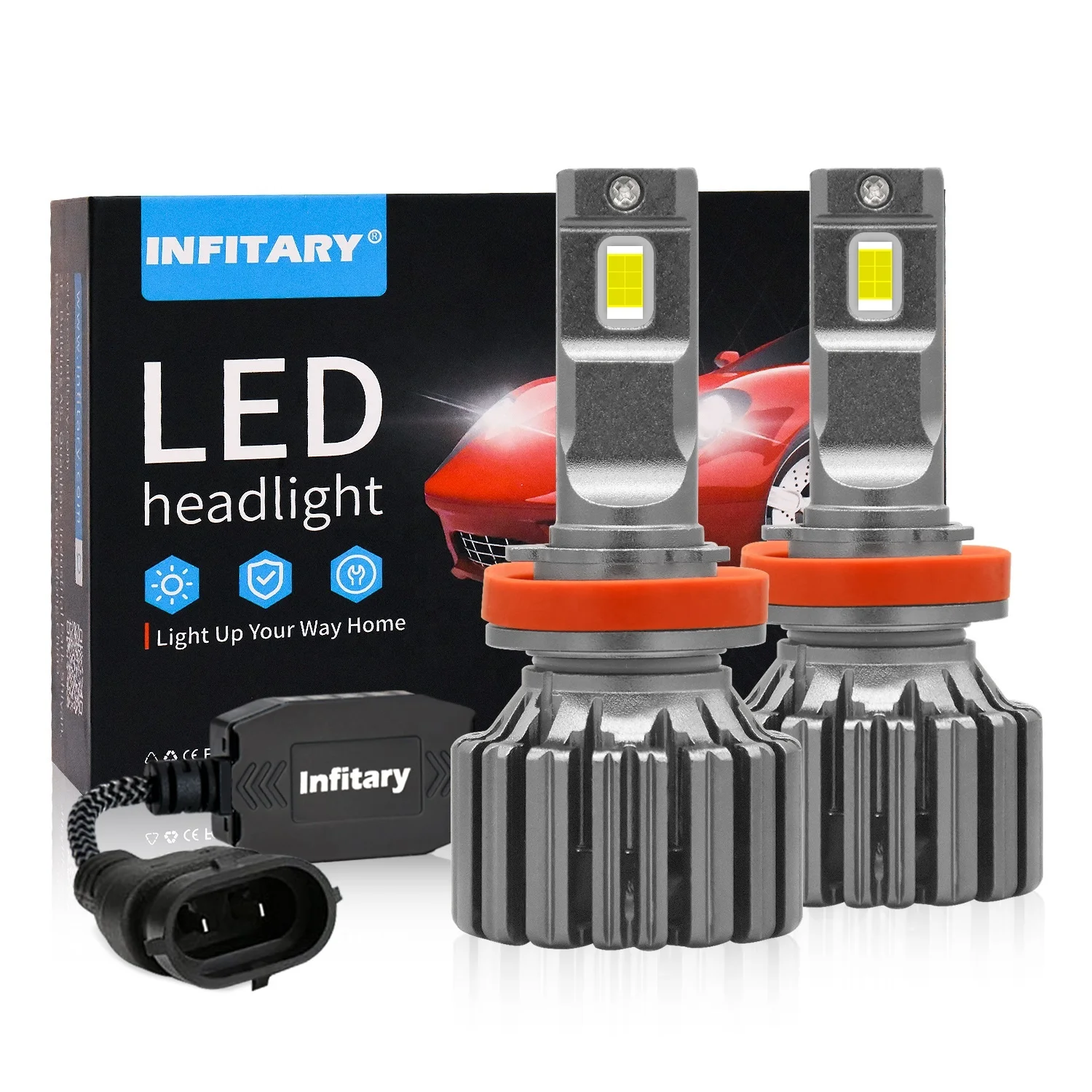 Canbus Decoder Super Bright 110W 12000LM H7 Headlights LED H4 Headlights H11 LED Headlights Bulbs 9005 9006 9007 9008 LED Bulbs