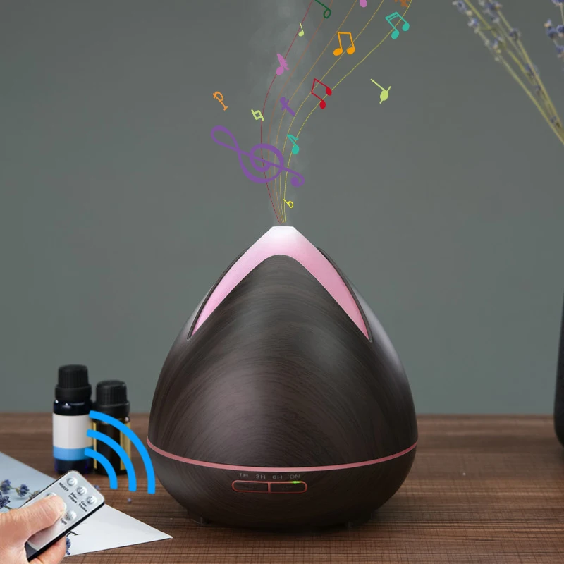 Amazon Newest LED Speaker Aroma Essential Oil Diffuser Fragrance Oil Humidifier With remote control