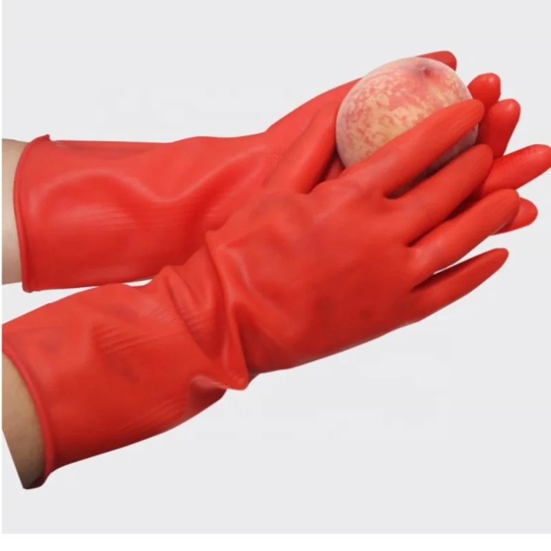 Shianku Food Grade Industrial Chemical Resistance Thickened Work Safety Rubber Latex Gloves