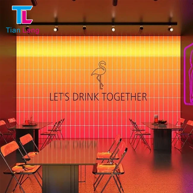 TianlangCreate a Modern Ambiance with a Suspended Ceiling RGB Light Box Display in Different Car Washroom Shop or Industry