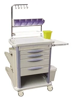 Abs первой медицинской помощи пациента для кормления аварии ветеринара, сертифицированная медицинская мебель мобильный стальной анестезии Прачечная тележка для хранения