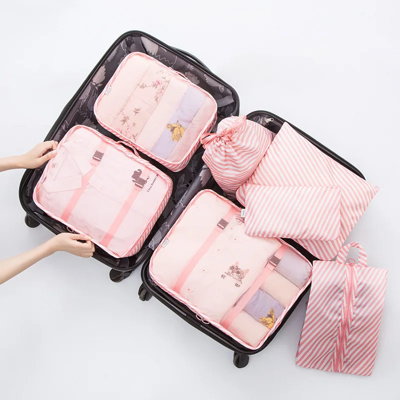 Packing Cubes 7 Set Travel Cubes for Suitcases Lightweight Luggage Packing Orginzers for Travel accessories