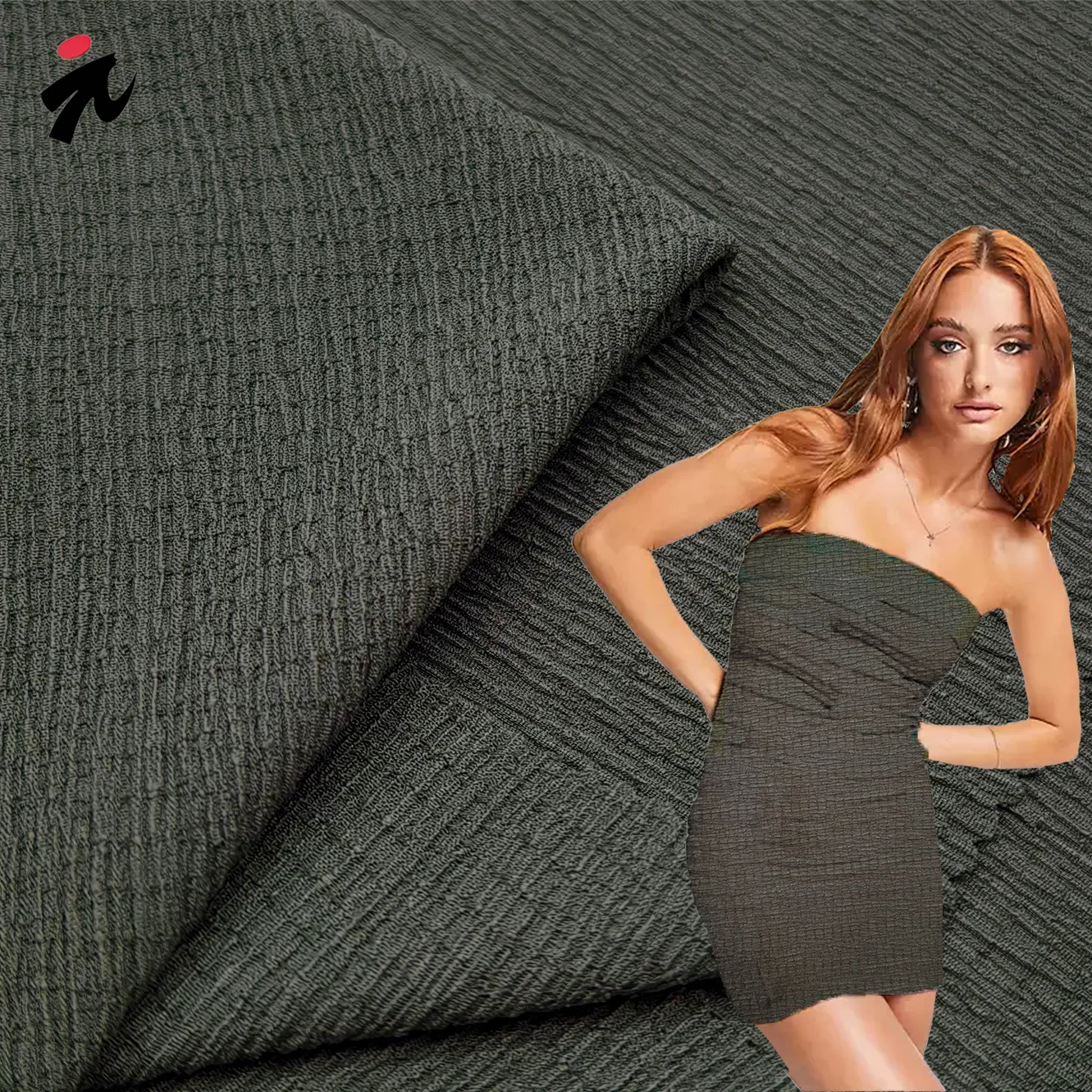 Wholesale 180GSM 98%Polyester 2%Spandex Stretch Warp Knitted Crepe Fabric