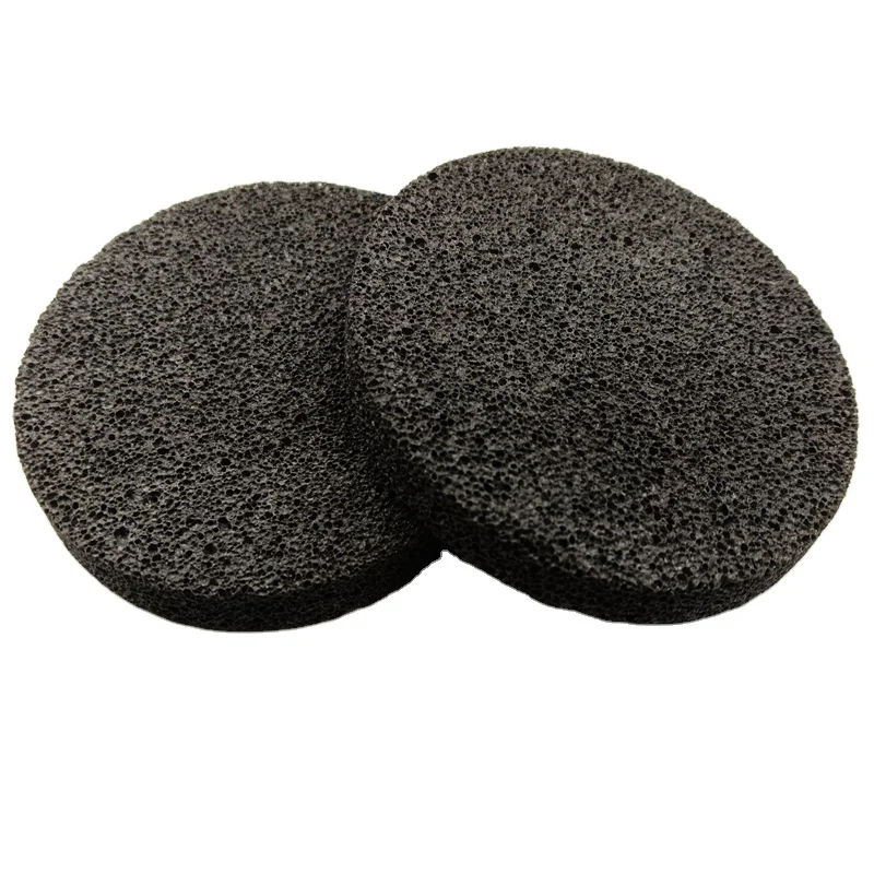 Black Volcanic Rock Lava Stone round plates  for oil diffuser