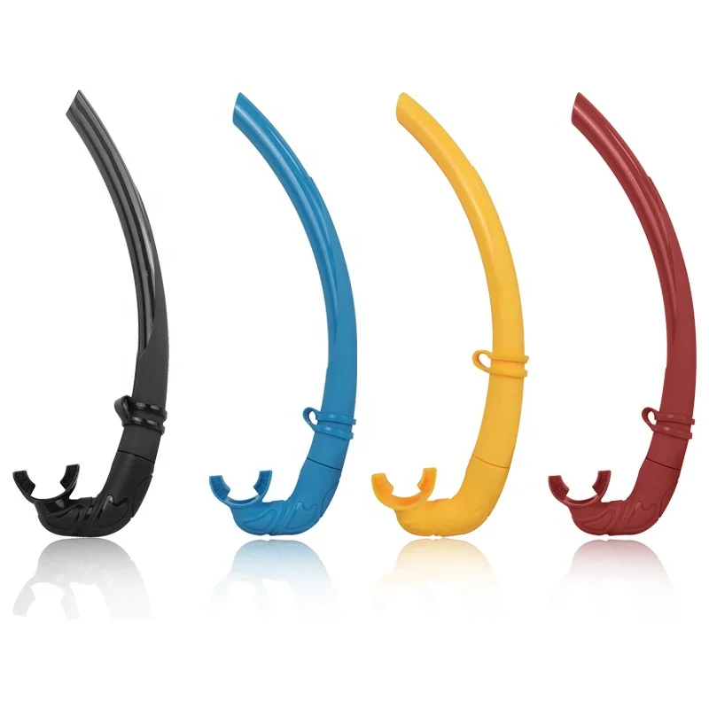 Semi wet Flexible Rigid TPU Tube Soft Silicone Mouthpiece Diving Snorkel for Spearfishing and  frontal snorkel tube