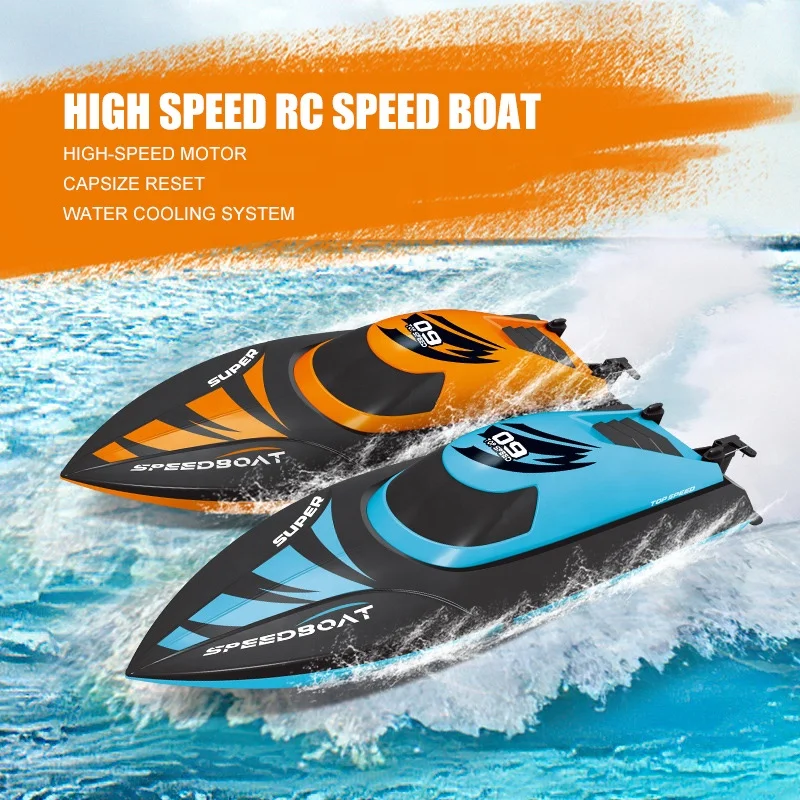 2.4GHz 4CH Full Scale Remote Control Model Ship Boat Capsized Reset High Speed Electric RC Racing Boat Toy