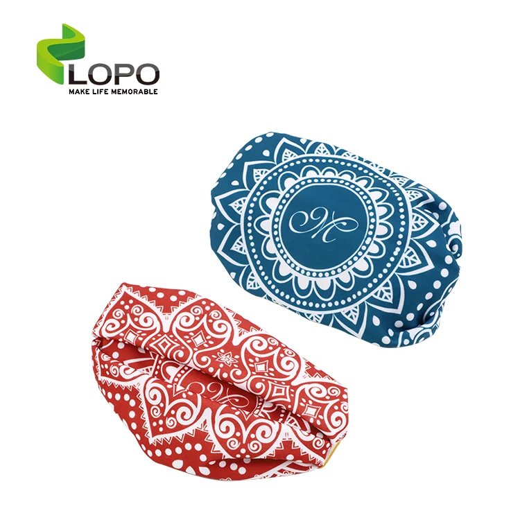 Multifunction!! Sublimation white customized Square Bandana