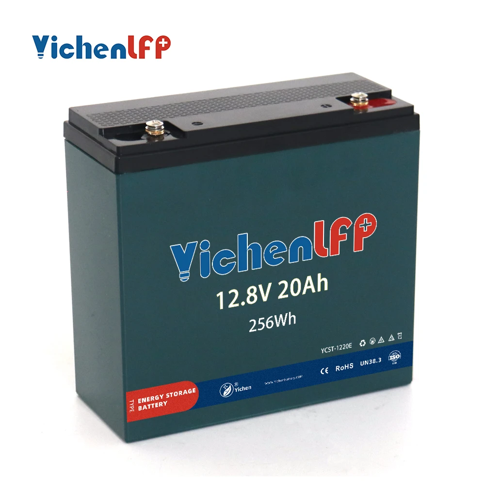 YichenLFP многоцелевой перезаряжаемый портативный глубокий цикл литий-железо-фосфатный аккумулятор 12 В 20 Ач для замены свинцово-кислотных