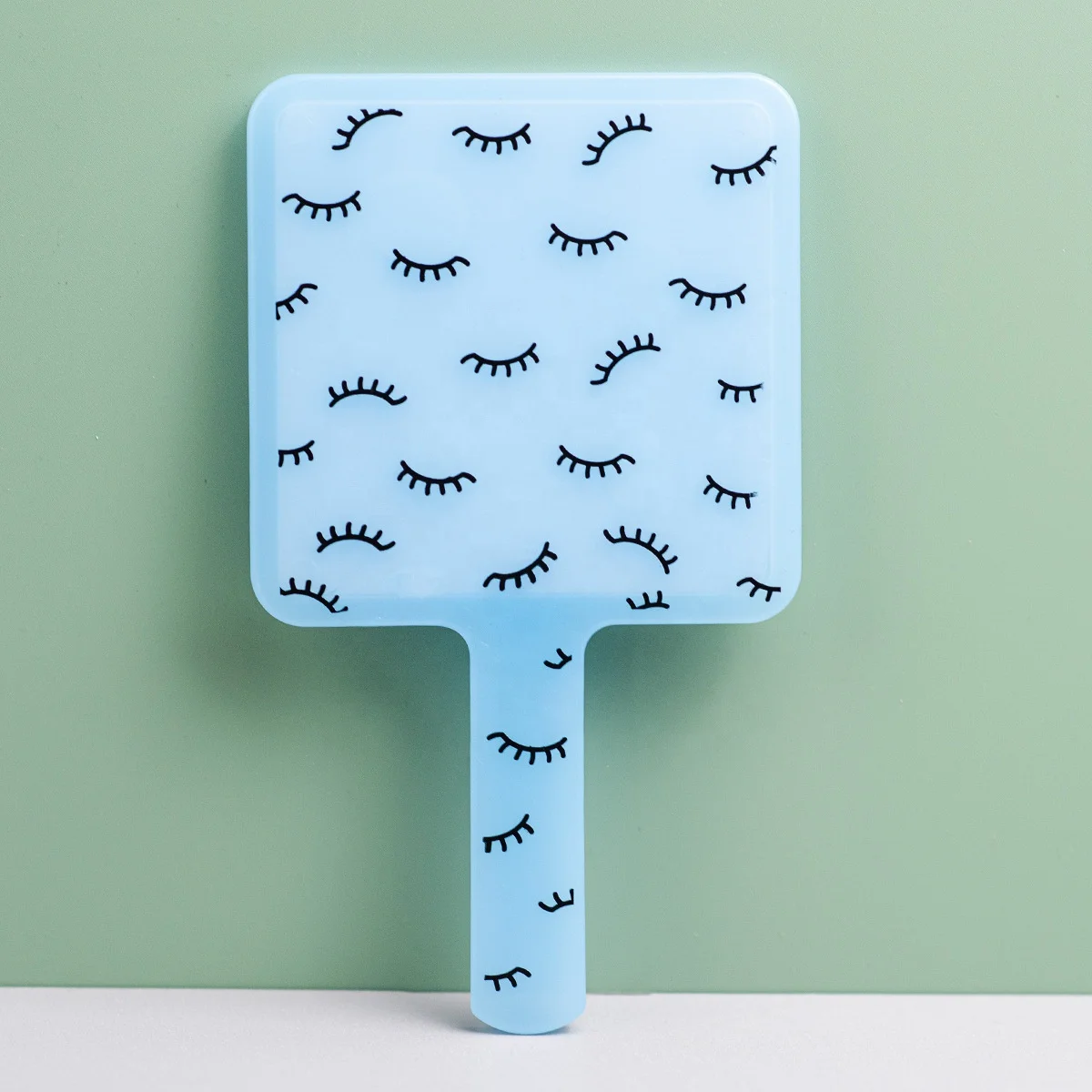 Custom Logo square Travel eyelash pocket mirrors Private Label makeup mirror handheld mirror