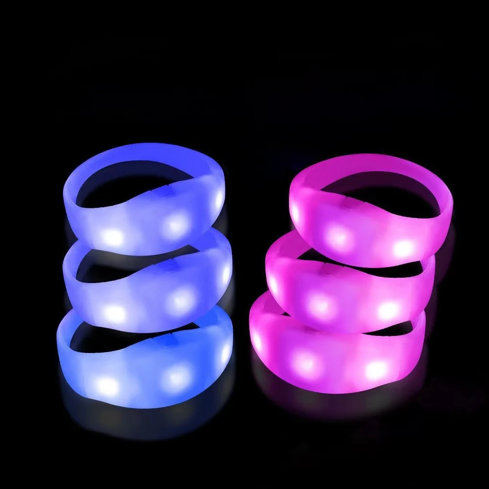 manufacturer custom plastic bracelet luminous led light up wifi controlled with remote control wristband for concert Festival