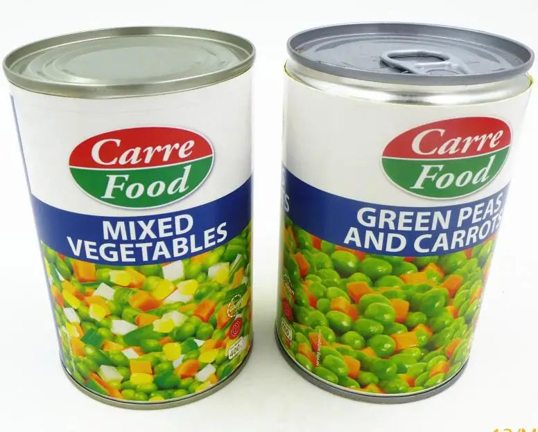 For 400g canned green peas and carrots with easy open cans macedoine de legumes mixed vegetables