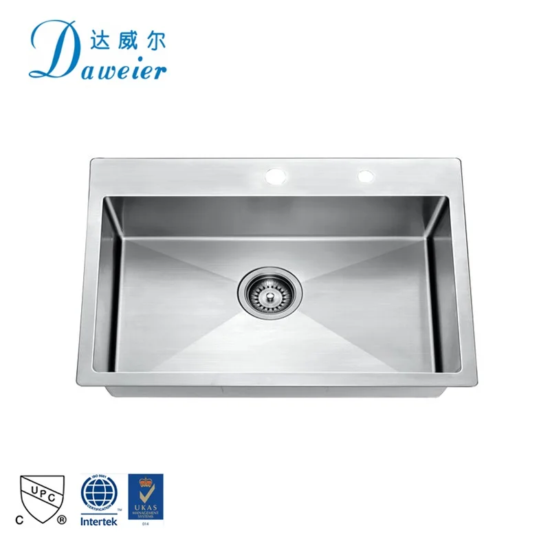 Hot Selling 680X450MM Dimensions Size Kitchen Sink Scratch Resistant Kitchen Sink