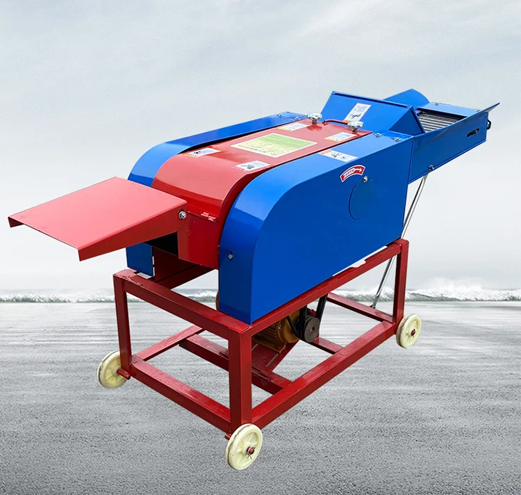 Small Household Cattle and Sheep Breeding Diesel Grass Straw Cutting Machine chaff cutter machine