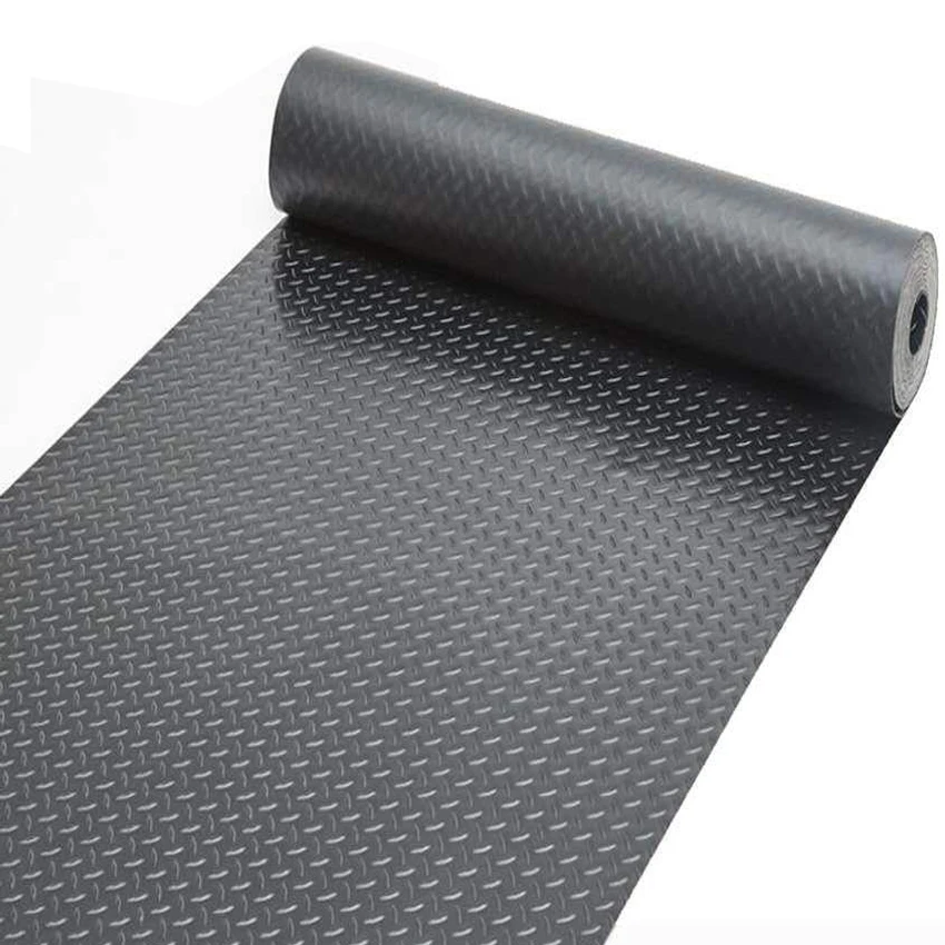 High Quality Anti -Slip PVC Vinyl Floor Covering Mat Rubber Outdoor Garage Floor Mats