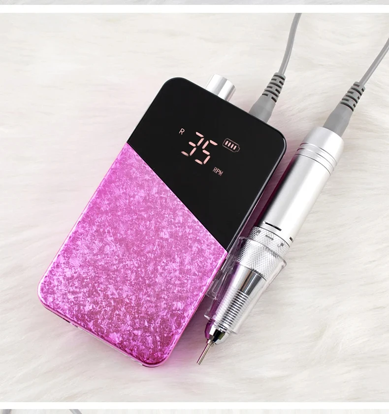Factory Direct Sales Portable 85W Rechargeable Manicure Machine Electric Nail File Nails Drill Bit for Nail Art Tools