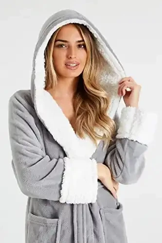 High quality Soft to touch design Luxury 5 Star Hotel Spa Bath Robe 100% Cotton Fleece Terry Bathrobe