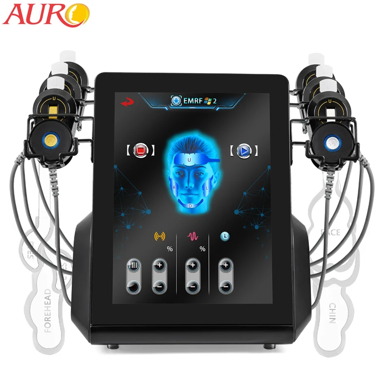 Auro EMRF Face Lifting Skin Tightening Wrinkle Remover Jawline Lift Facial Sculpting Machine