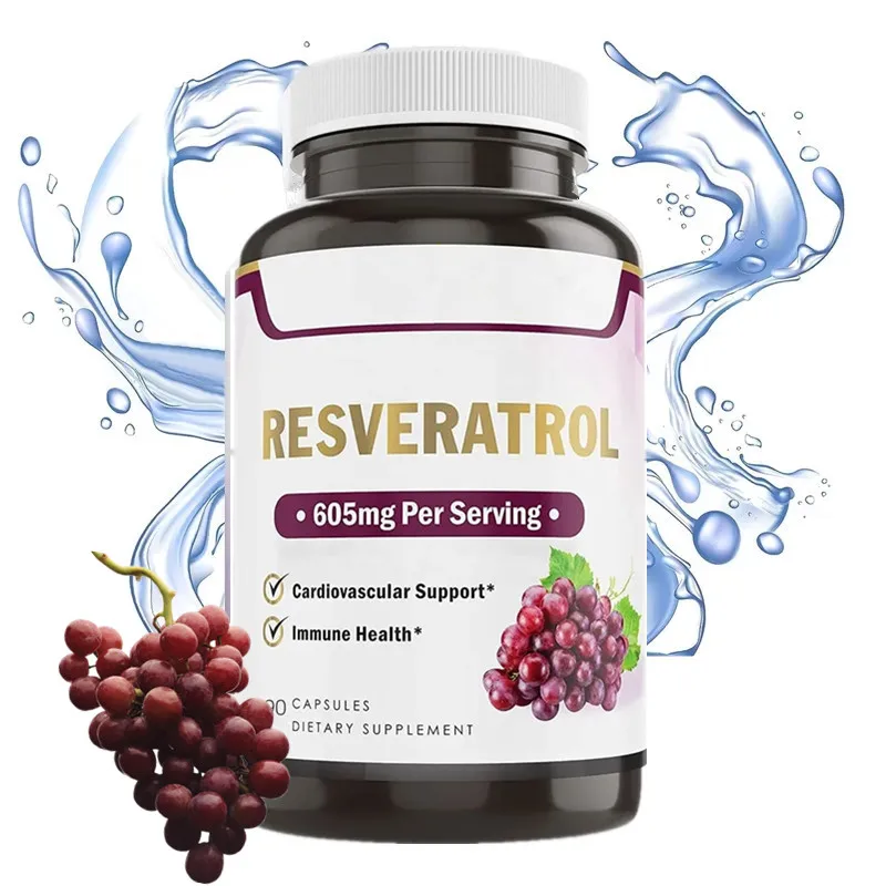 OEM/ODM/OBM Natural Pure Organic 99% Resveratrol Capsules For Brain Focus Capsules