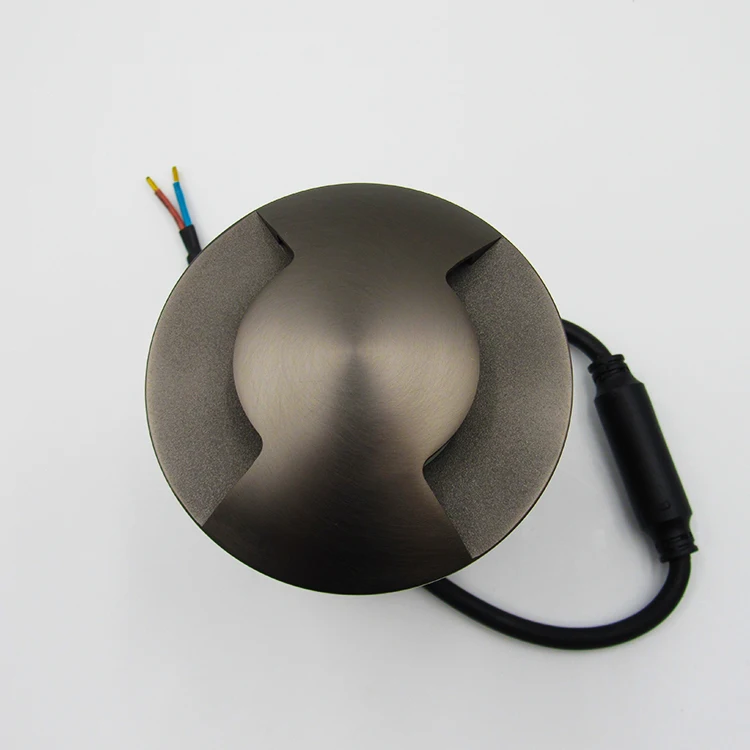 IP67  waterproof decking DC12V garden outside inground Graphite Brass Recessed Underground Lights