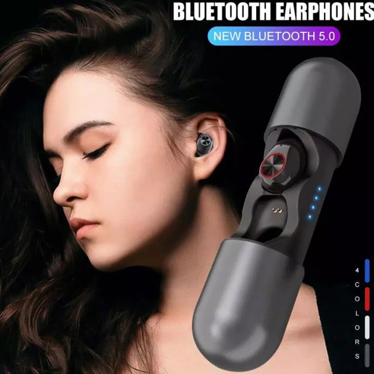 TWS True беспроводные наушники Bluetooth спортивные в ухо дизайн для Samsung Xiaomi apple