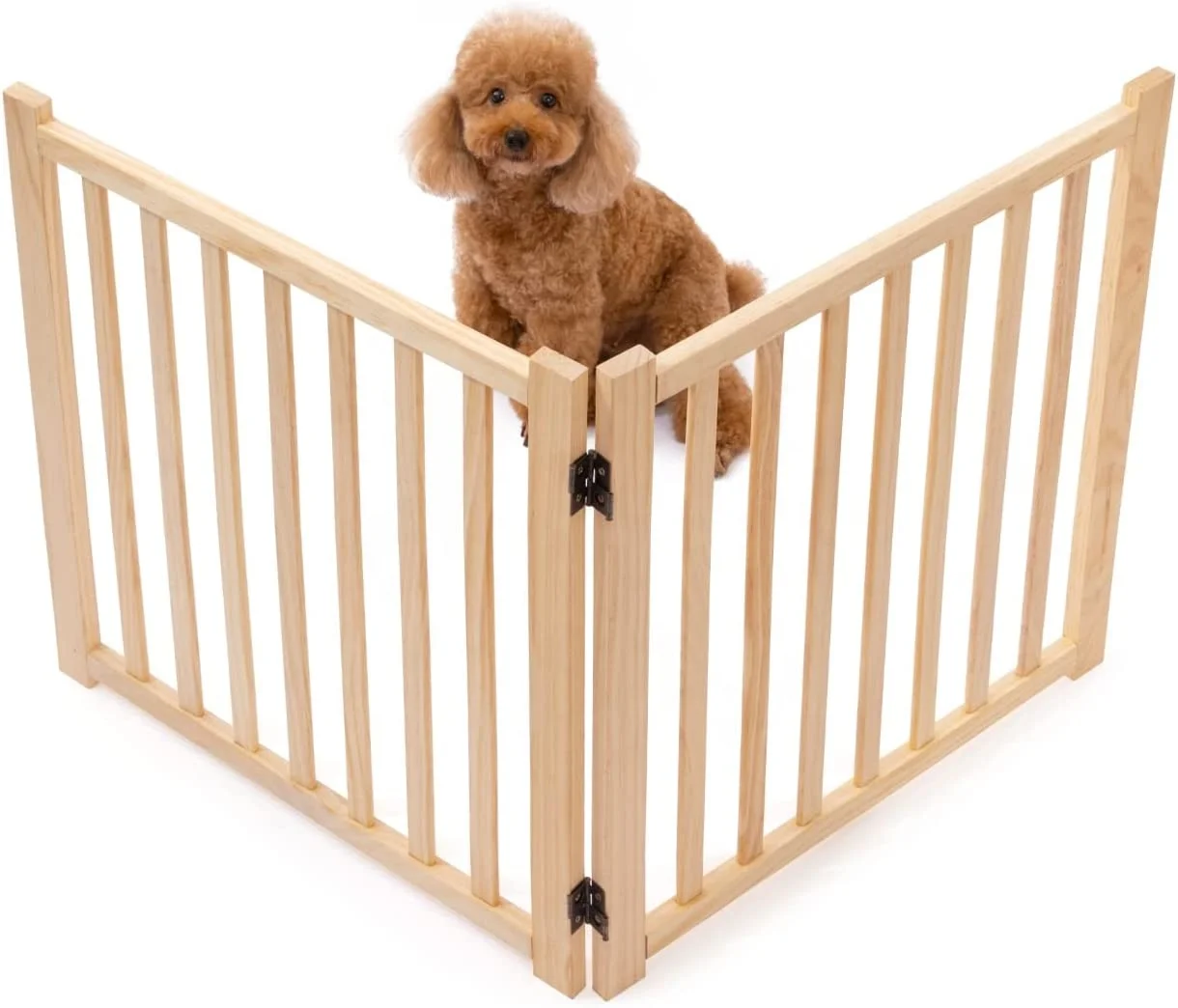 House Dog Gates for Doorways Stairs Wood Dog Fences Indoor Pet Gate