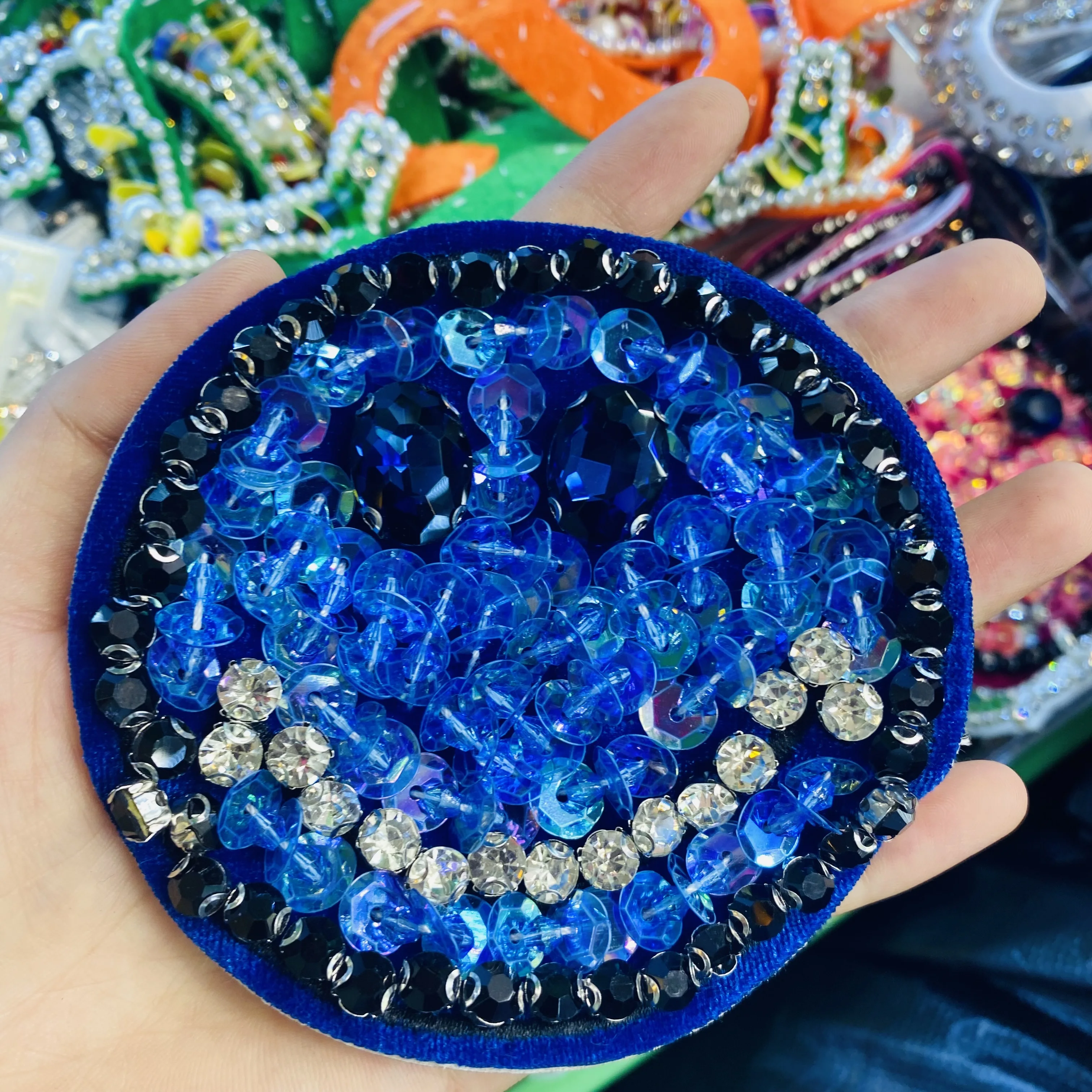 Famous brands patch handmade badges appliques logo stock patches