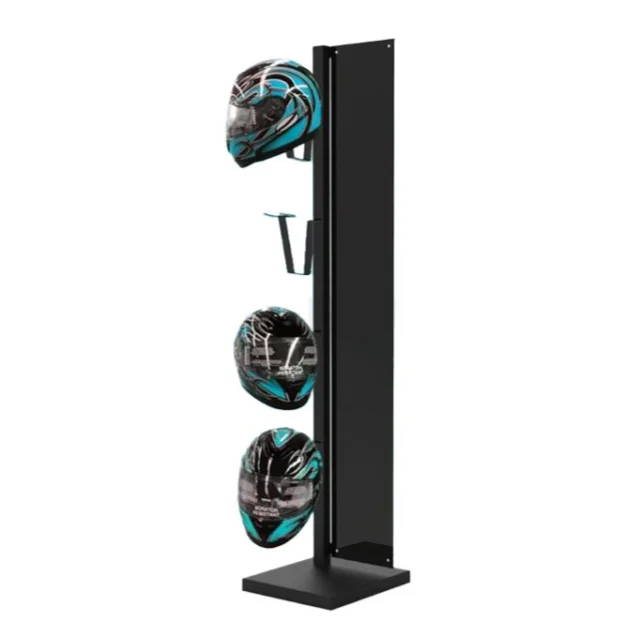 Sporting goods store Bike helmet display rack Motorcycle shop motorcycle helmet display stands rack
