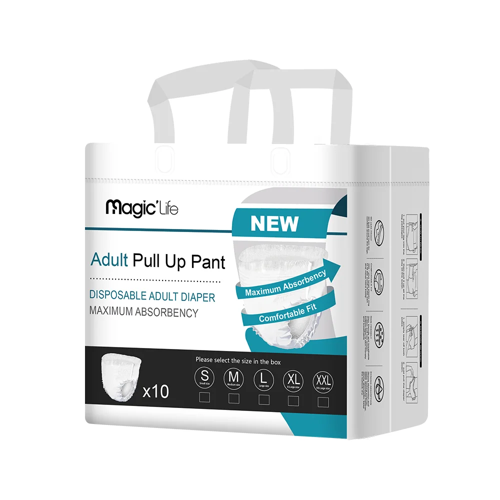 OEM Disposable Adult Pull Diaper Up Adult Diapers Pants for Adult Incontinence Care Manufacturer In China