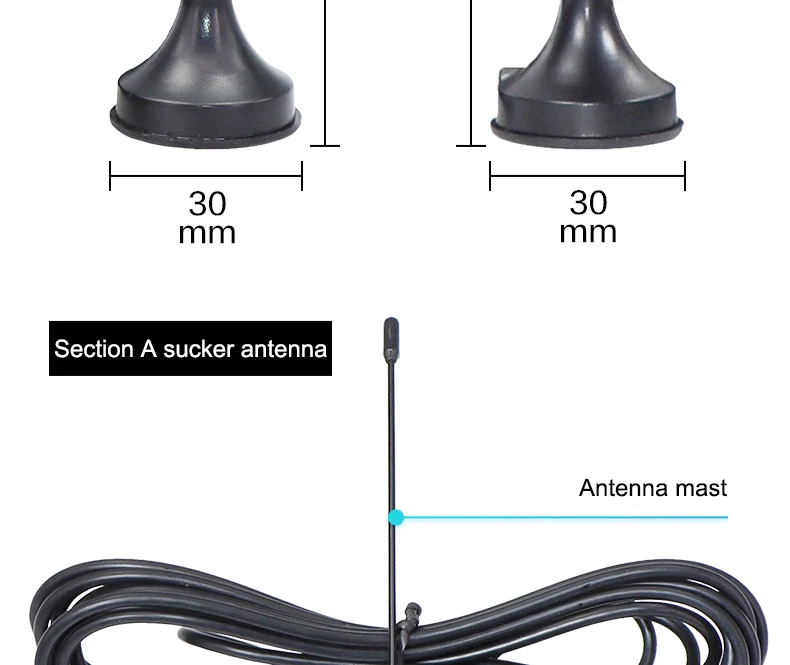 High Gain Barrel Antenna Digital HDTV Antenna Omni Signal Amplifier Waterproof Outdoor TV Antenna with Booster