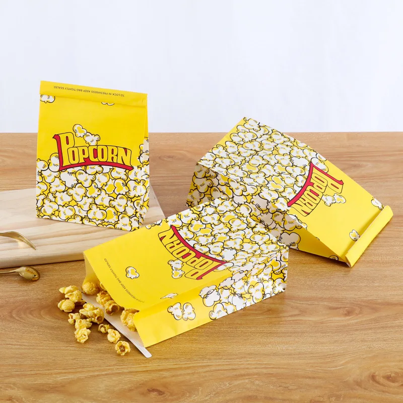Golden Supplier Custom Logo Print Product Popcorn Paper Bag For Packaging