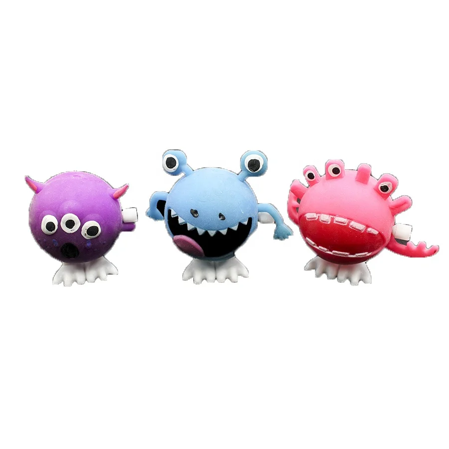 TPR funny monster wind up toys for KIDS
