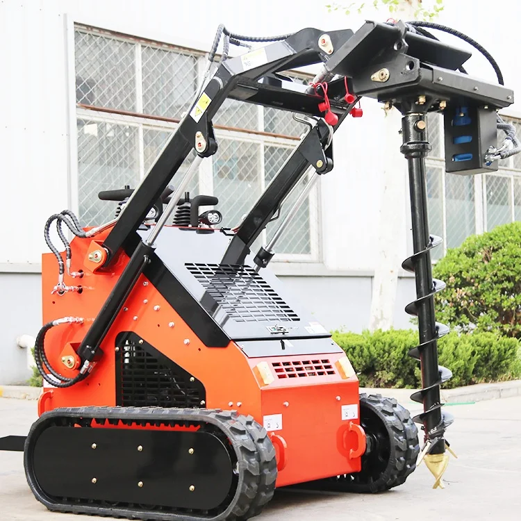 Hot Sale Small Electric Skid Steer Backhoe Loaders Tractor Attachments Hydraulic Mini Skid Steer Loader With CE