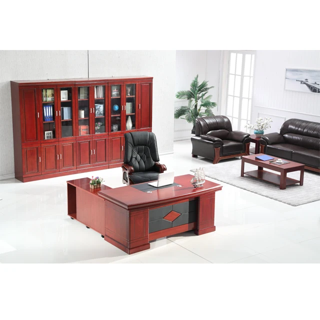 
 Традиционный офисный стол, МДФ, деревянный шпон и бумага, офисный стол, офисный стол для строительства  