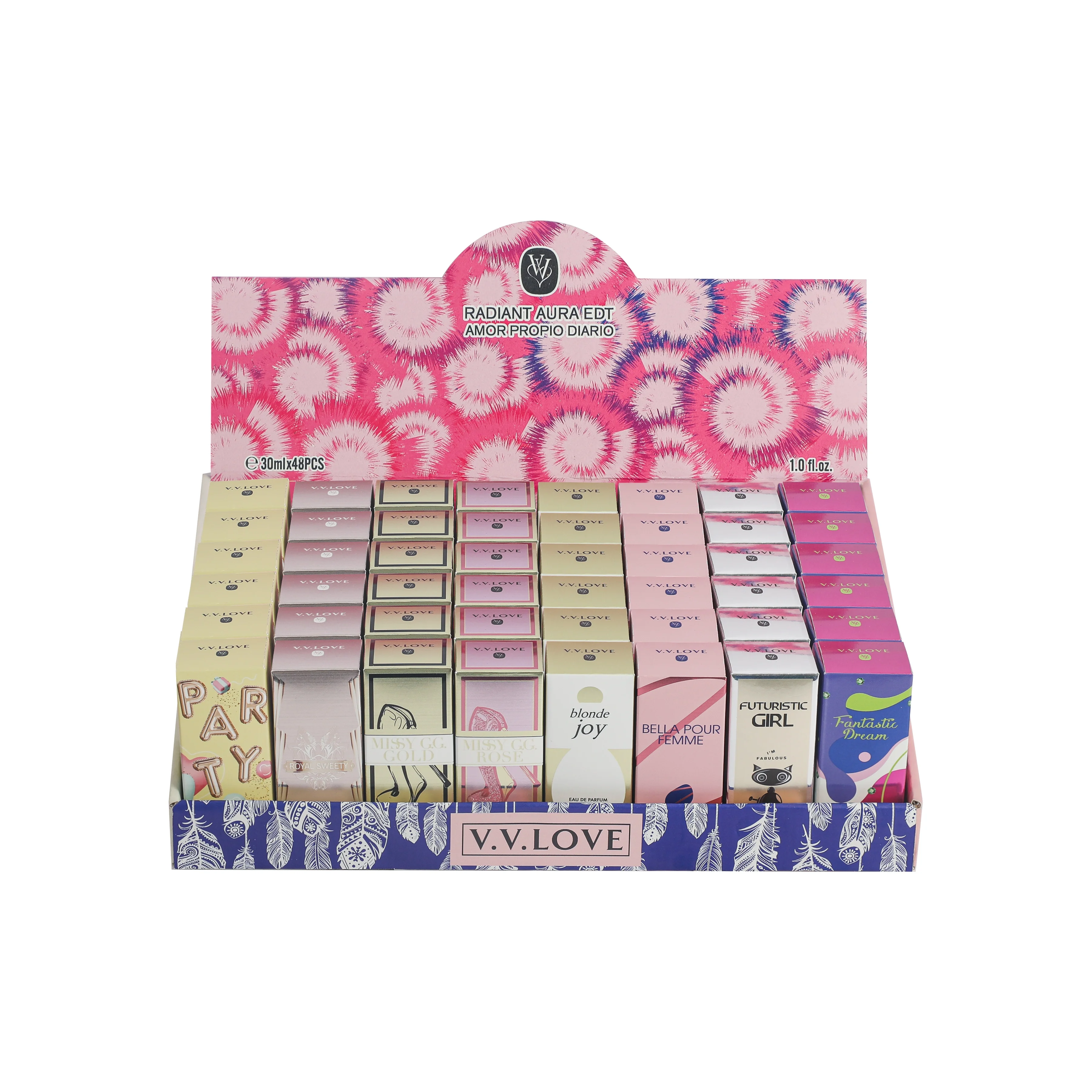 VV Love Perfume 30ml 8 PCS Mini Smart Body Mist Perfume Gift Sets Collections for Women