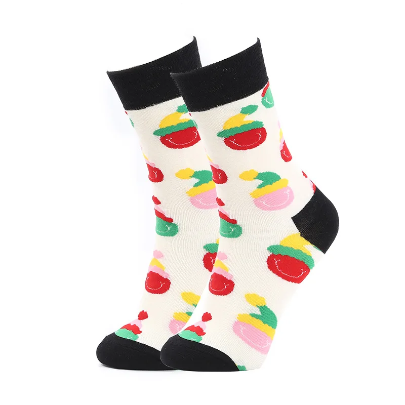 Selling well all over the world sustainable women smile funny socks