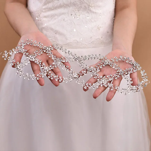  Amazon Hot Sale Vintage Rhinestone Bride Wedding Luxury Bridal Hair Accessories