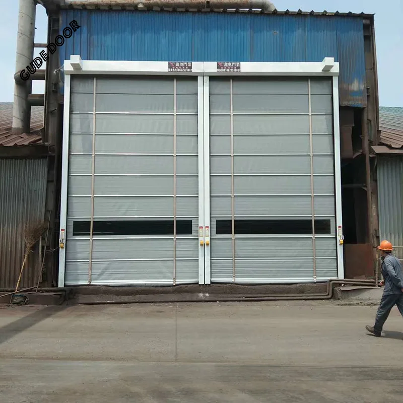 Modern Design Quick-Stackable Roll Door Soft PVC Pull Rope Dustproof Aluminum Plastic Steel Folding Open Exterior Application