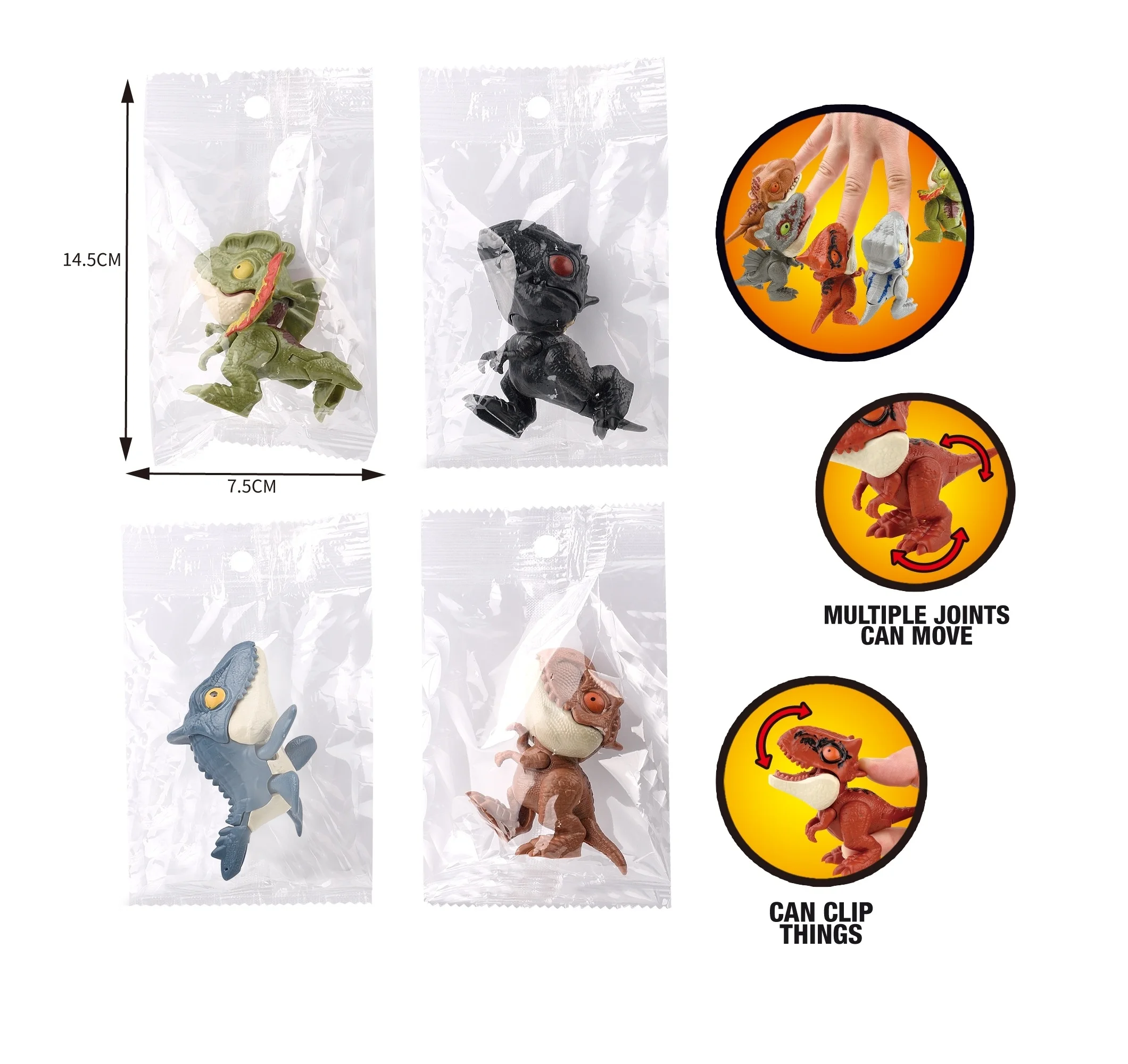 Toys Kids Wholesale cartoon Dinosaur Bite Hand Toy Toy Finger Dinosaur Creative Tricky Tyrannosaurus Model