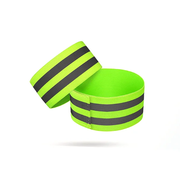 2023 Safe High Visibility Reflective Wristbands Reflective Ankle Bands Safety For Running Walking