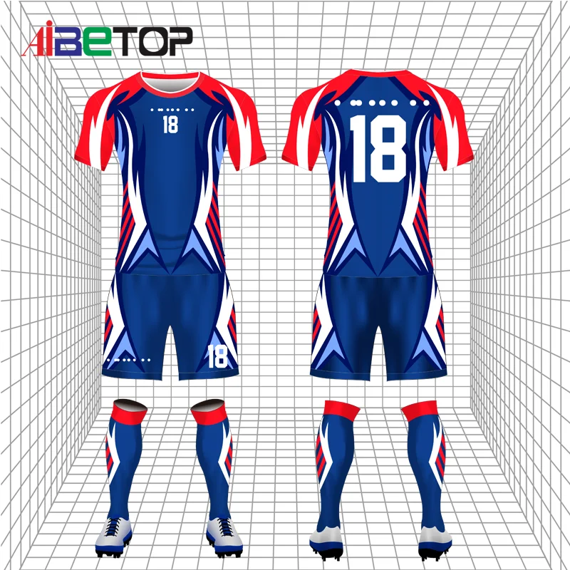 Customized Sublimated Printing Performance Soccer Wear Football Jersey Team Uniform Training Suits Soccer Jersey