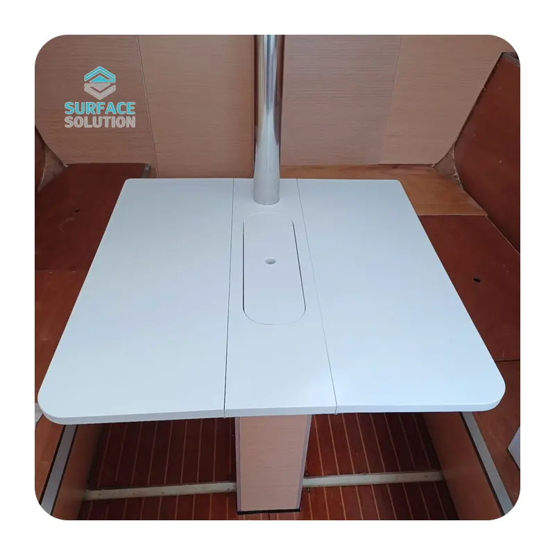 Building Materials Artificial Marble Slabs Pure Acrylic White Solid Surface Sheets for countertop/washbasin/Sink