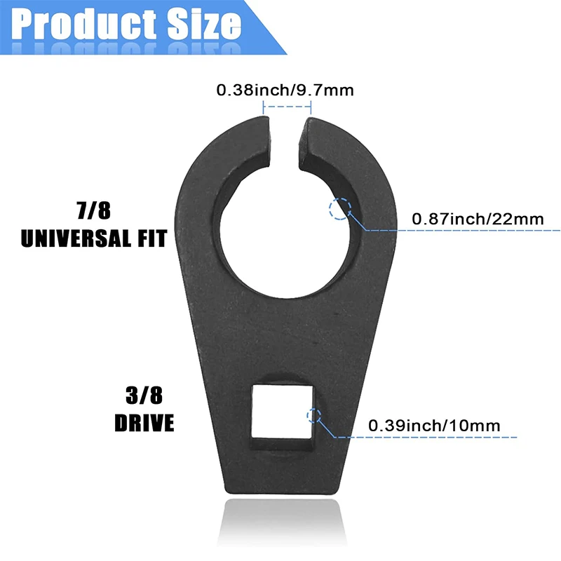 Universal 6-Point Offset O2 Oxygen Sensor Socket 3/8-inch Drive by 7/8-inch (22mm)