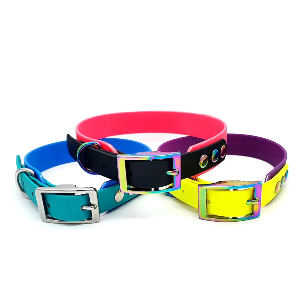 Luxury Heavy Duty Choke Chain Dog Collar Slip Martingale P Chain PVC Dog Choke Chain