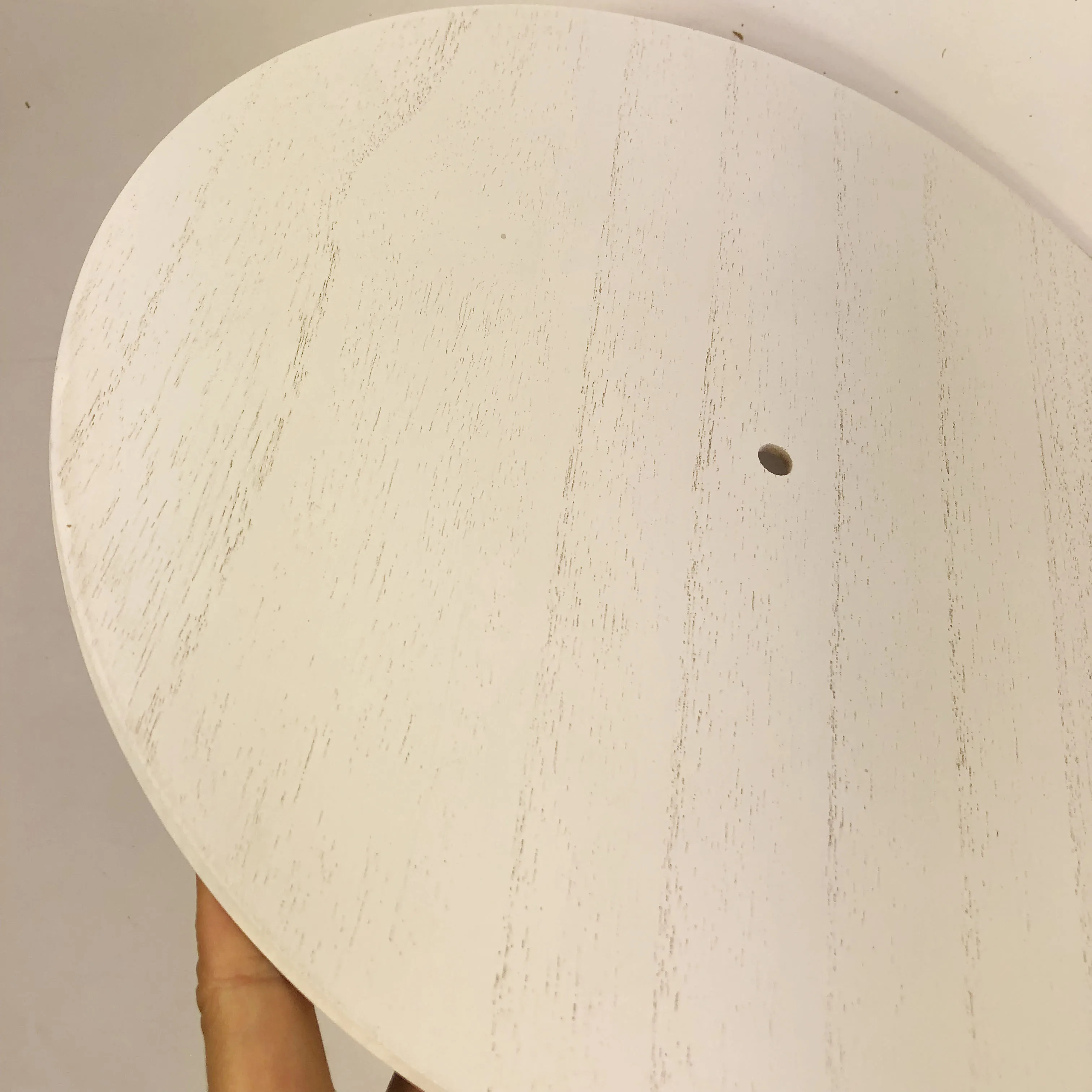 eco friendly white blank circular Cheap High Quality Wooden Wall Clock with wood texture