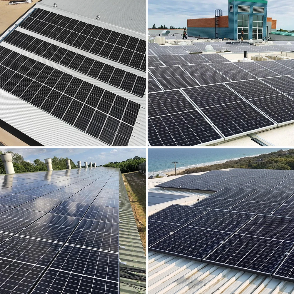Complete 50kw 100kw 200kw 300kw 400kw 500kw On Grid Solar Power System Kit For Factory Roof