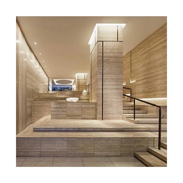 Travertine Roman Polished Beige Ivory Tile Flooring Stone Cheap Turkish Marble Travertine Tile Natural Stone Travertine