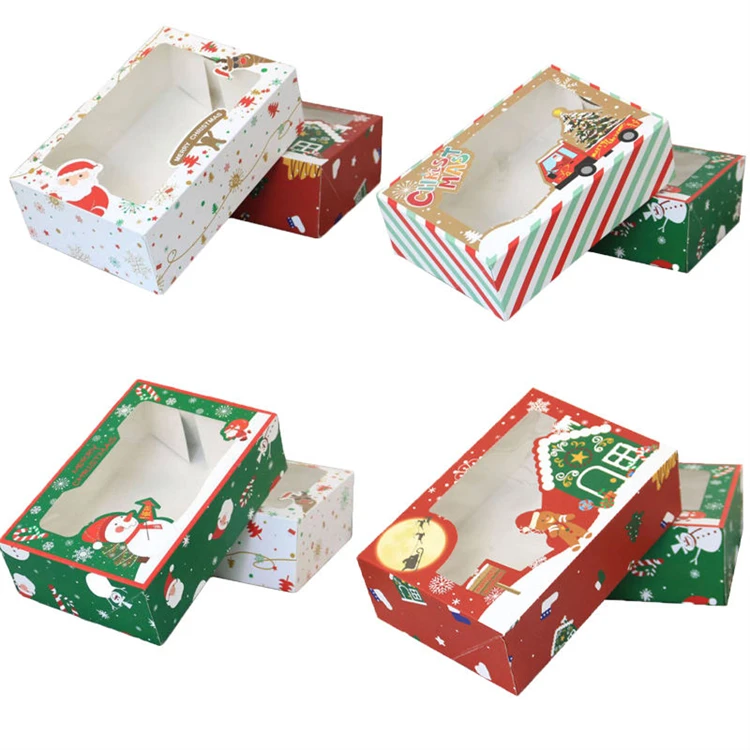 Custom logo Pack Color Printing Luxury Clothing Candy Socks Professional Merry Christmas Gift Box Packaging