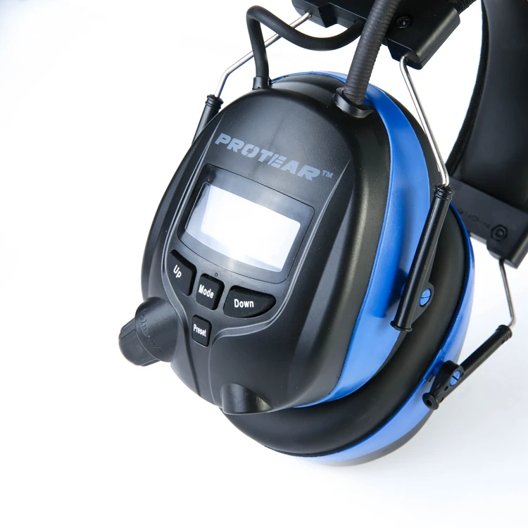 Electronic Hearing Protector with AM/FM Radio safety earmuff Active Noise Cancelling Blue Tooth earmuff